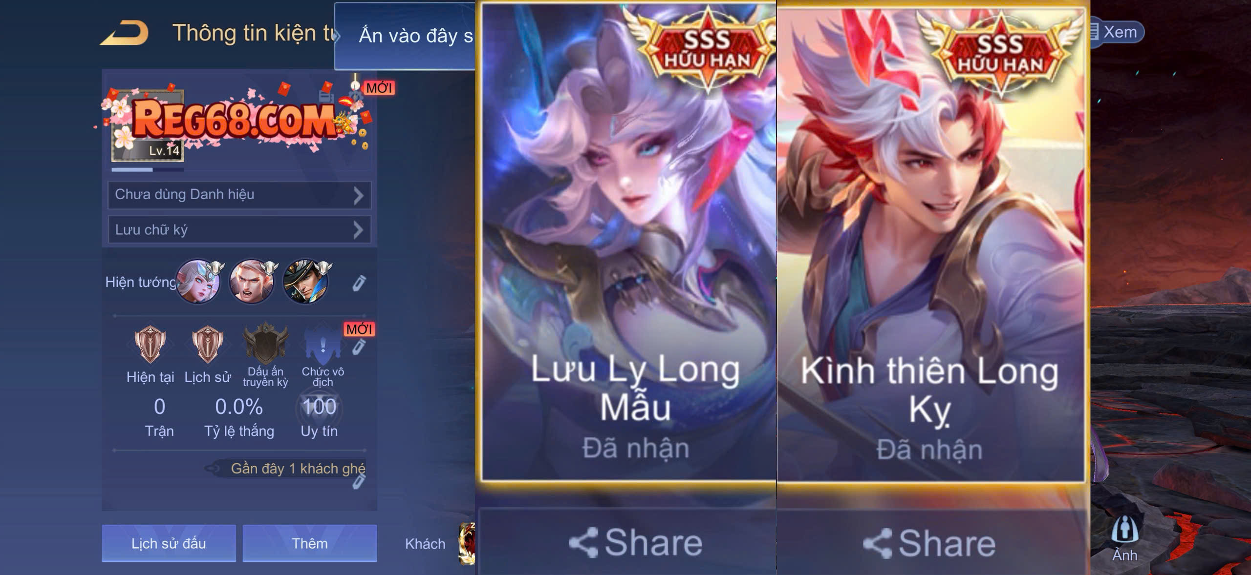 Bijan Kình Thiên Long Kỵ + Veres Lưu Ly Long Mẫu